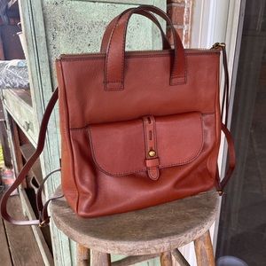 Leather Fossil Backpack